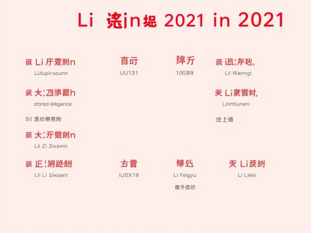李姓女孩取名字大全2021