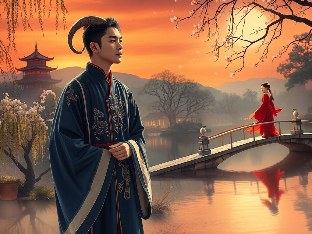 属羊白羊男爱上一个人