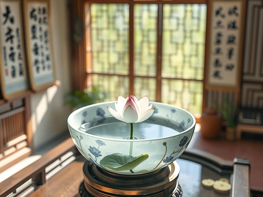 家里养碗莲放阳台风水