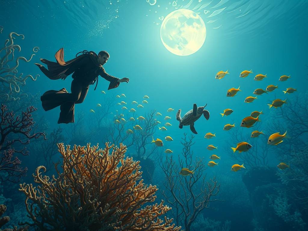 梦见海里的动物跟自己很友好