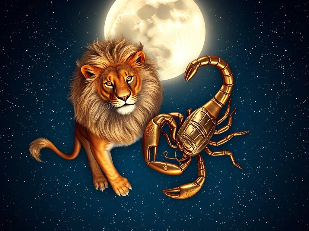 魔蝎座和狮子座爱情运势