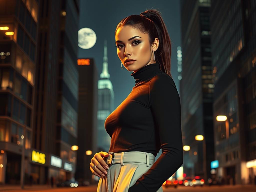 摩羯座时尚造型图片女生可爱