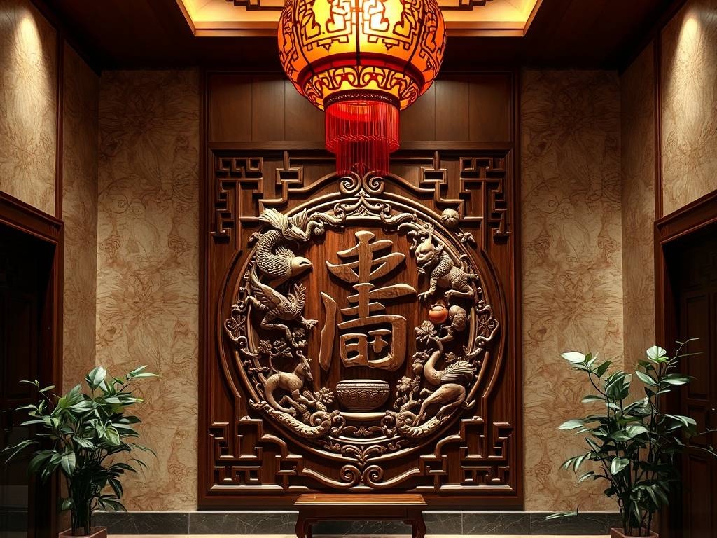 公司门厅形象墙风水