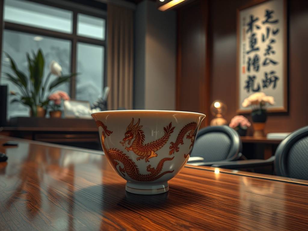 国风水杯办公室效果图