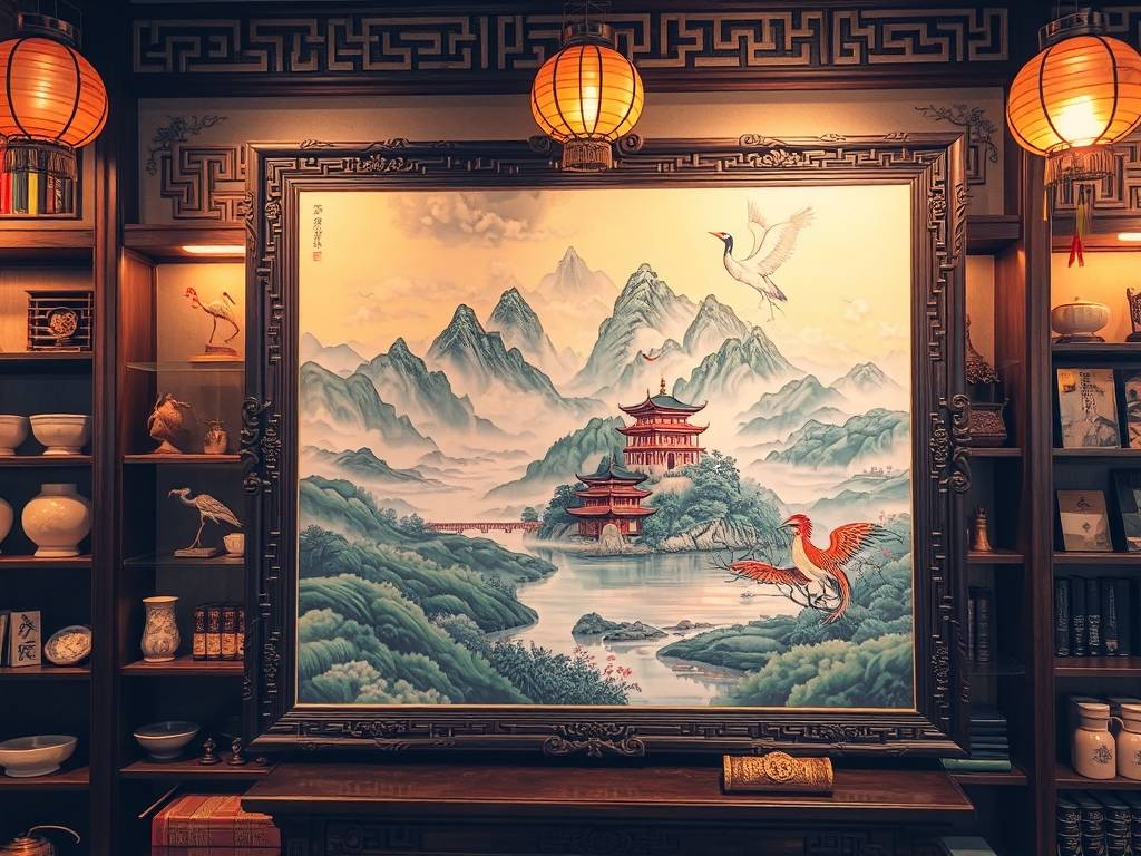 店铺里面风水画怎么布置