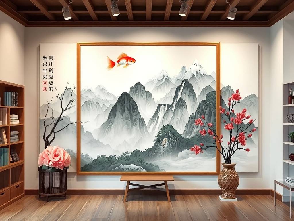 店铺里面风水画怎么布置