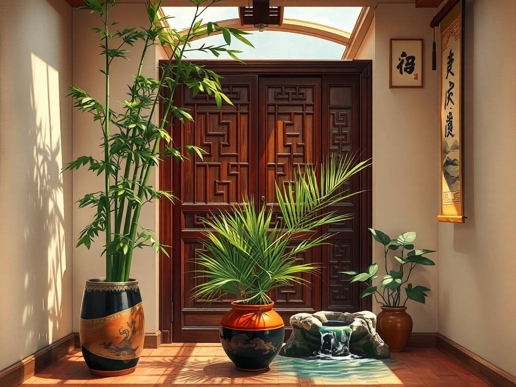 玄关植物风水入门图解