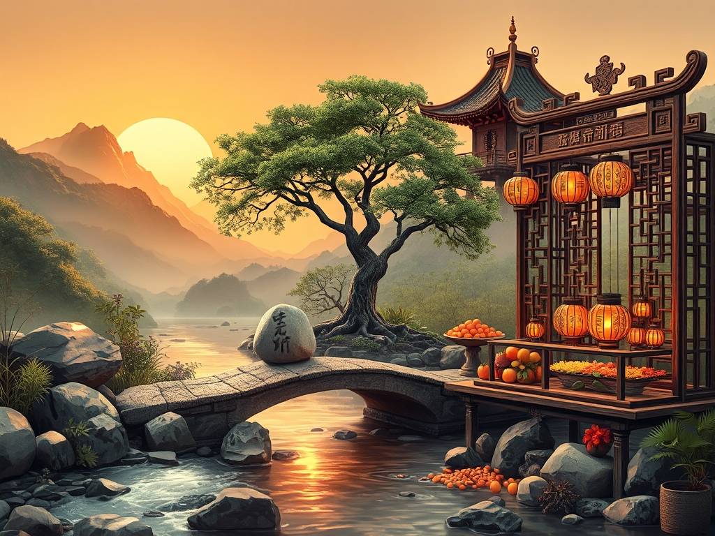 招财聚财风水山水图片大全
