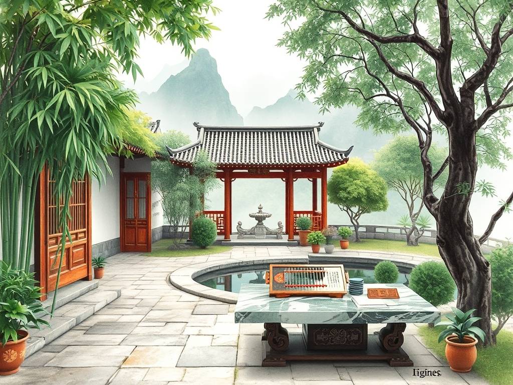 美丽庭院风水图