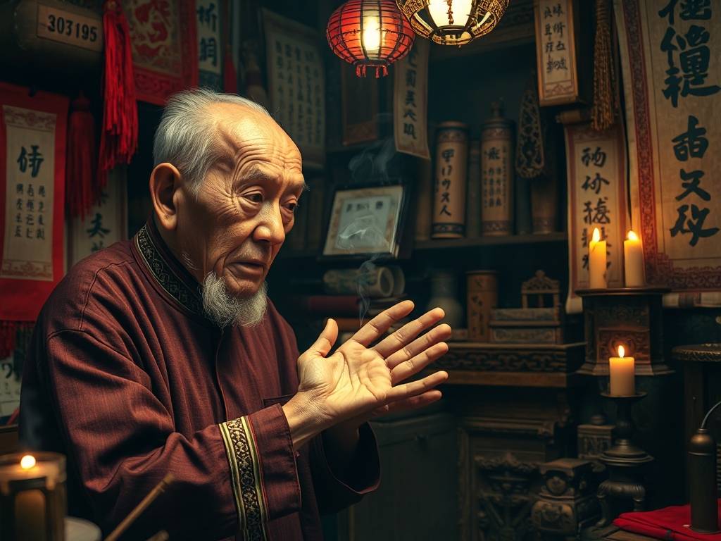 算命老头看了看我的手相