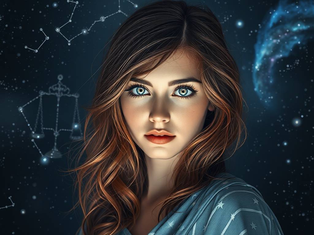 天秤座明星眼睛图片女生头像