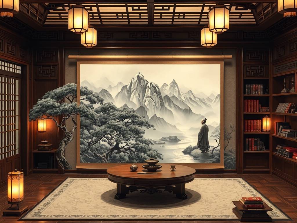 风水书房见山水画好吗