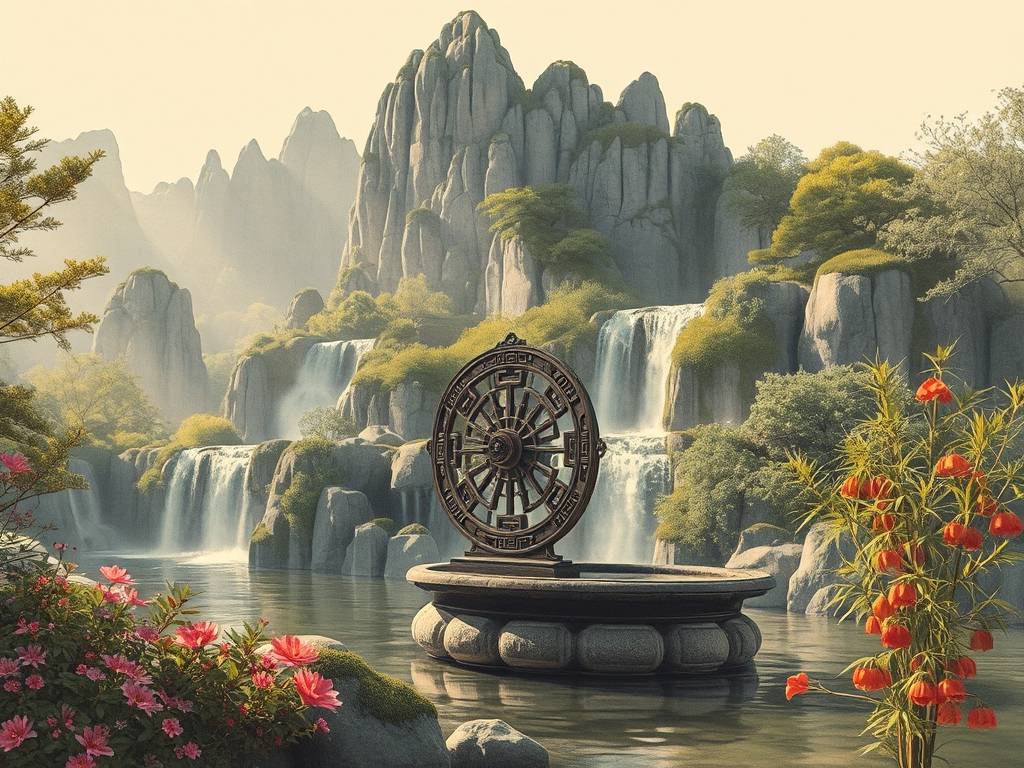 假山流水风水轮招财吗