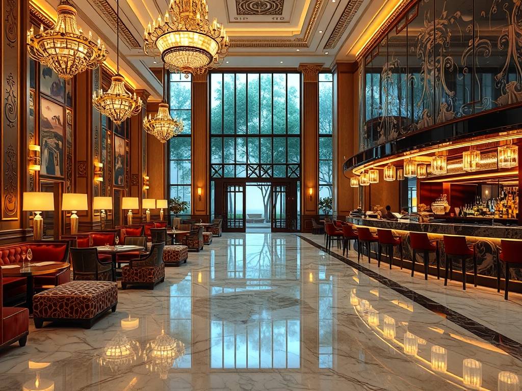 酒店餐厅大厅装修效果图大全