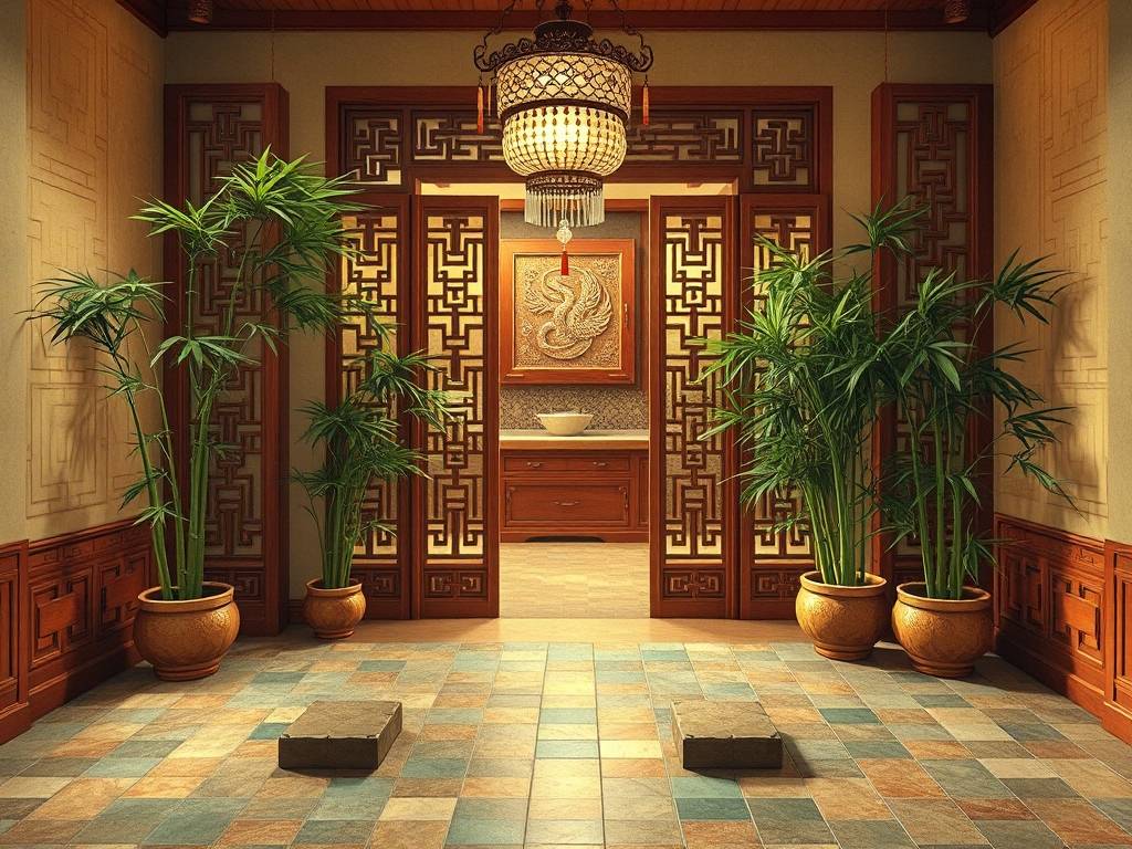 厨房风水入门玄关图片