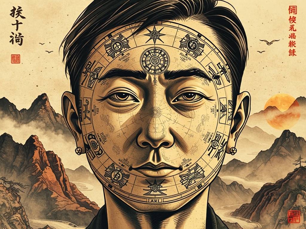 面相十二宫位置图片(面相十二宫图看相大全)