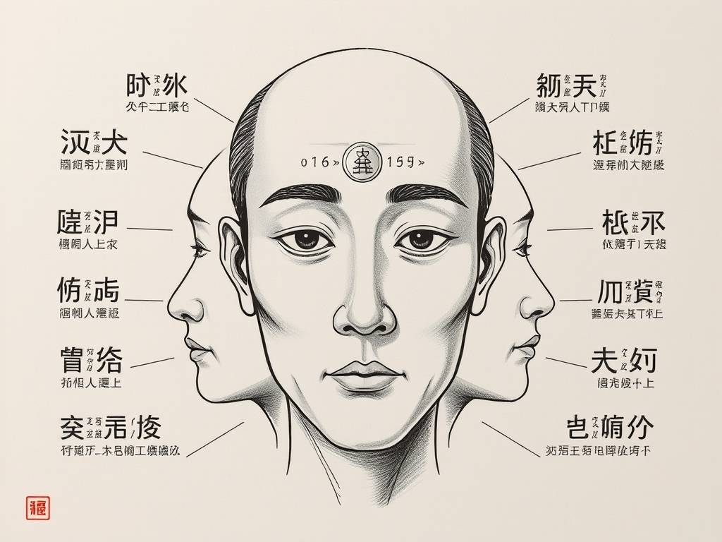 面相十二宫详细讲解图片(面相十面相十二宫图解分析)