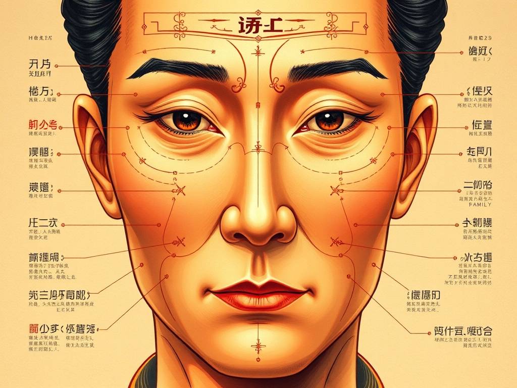 面相十二宫图详解(面相十二宫百度百科)
