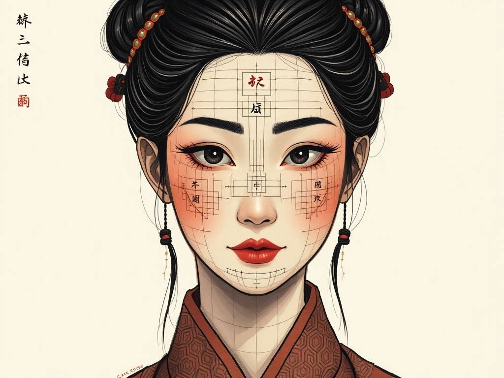 面相七十二宫位图片女性(面相七十二宫位图片女性解析)