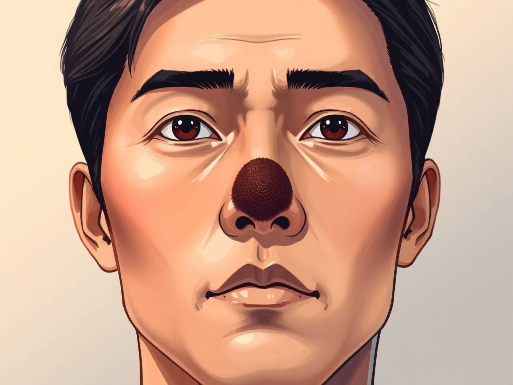 男人痣相鼻子(男人鼻子的痣好坏图解)
