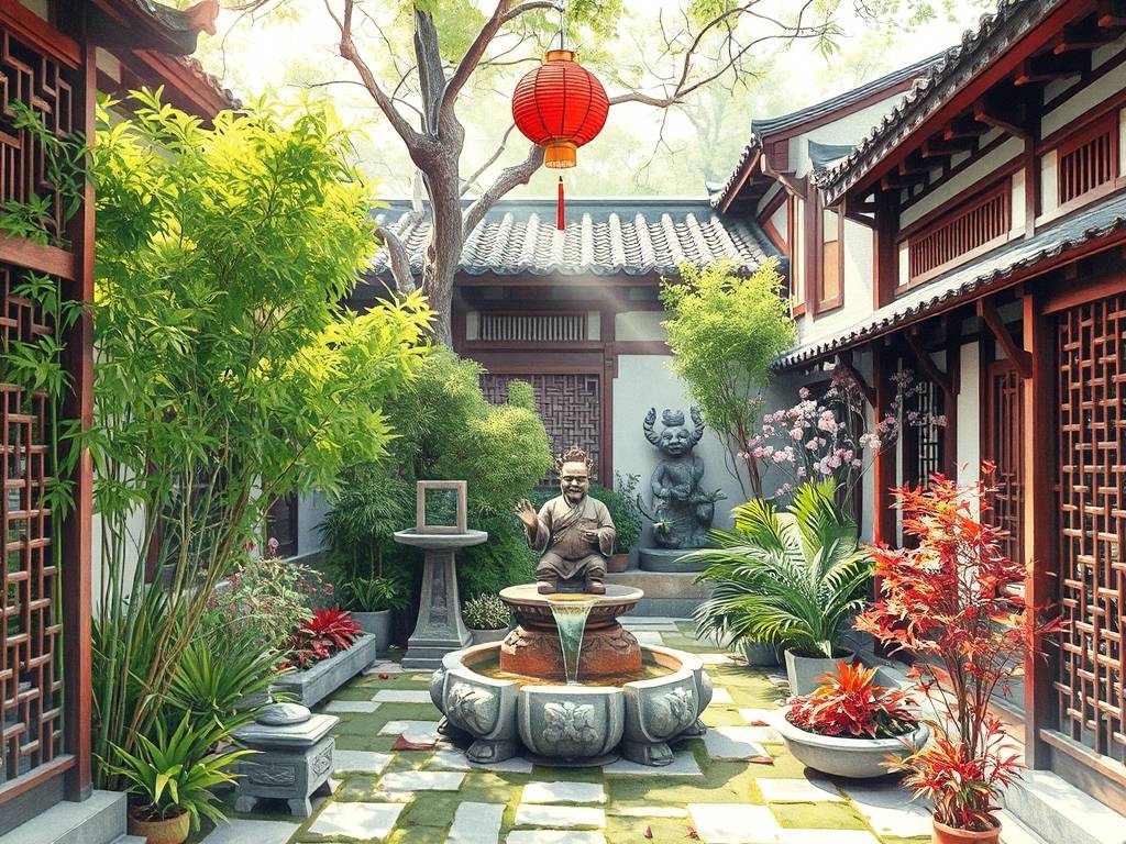 庭院风水(庭院风水旺财布局)