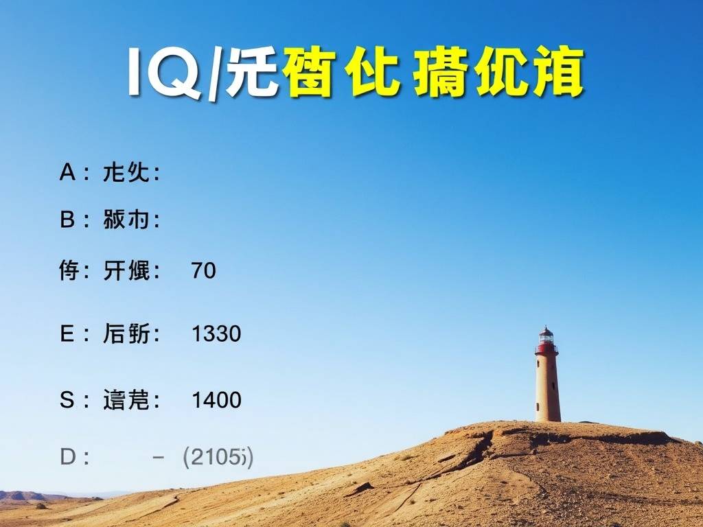 关於(yú)智商的题目以及答案