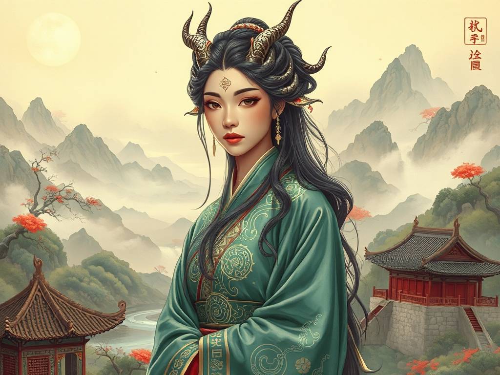 女人龙角骨面相图解