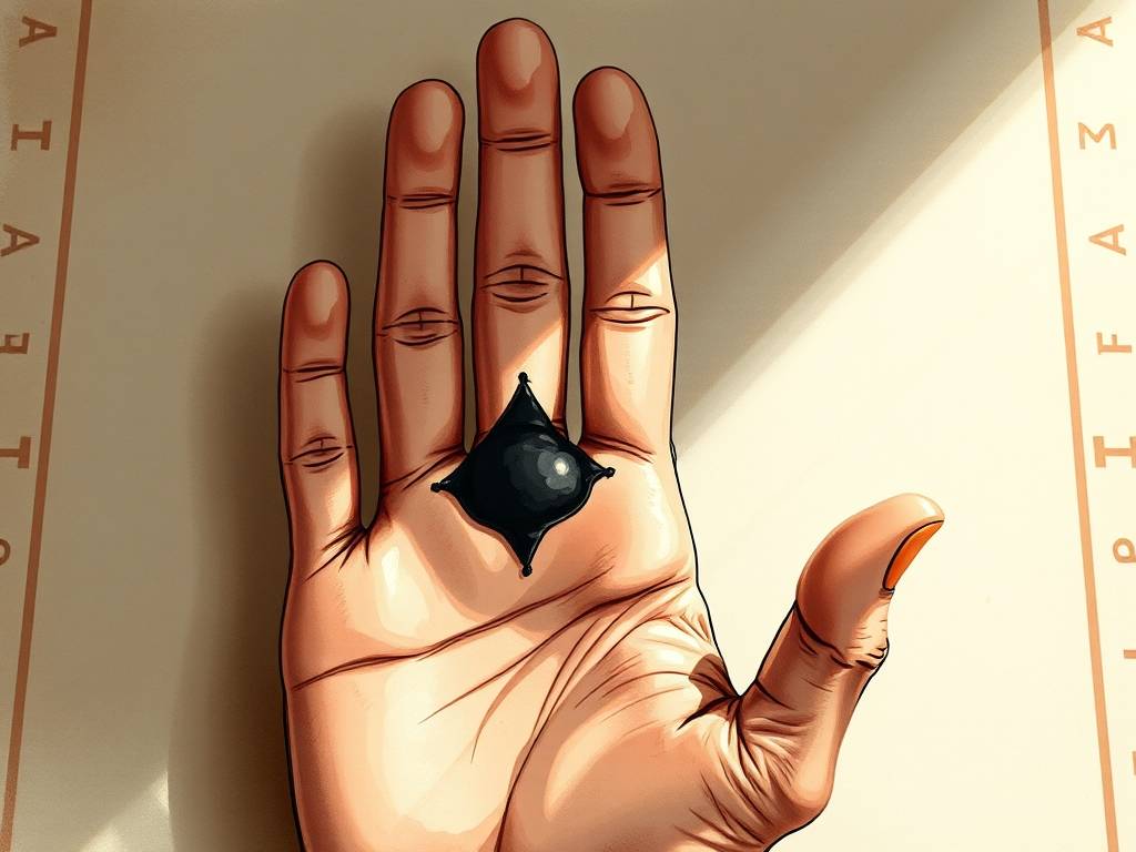 手相图解：黑子纹