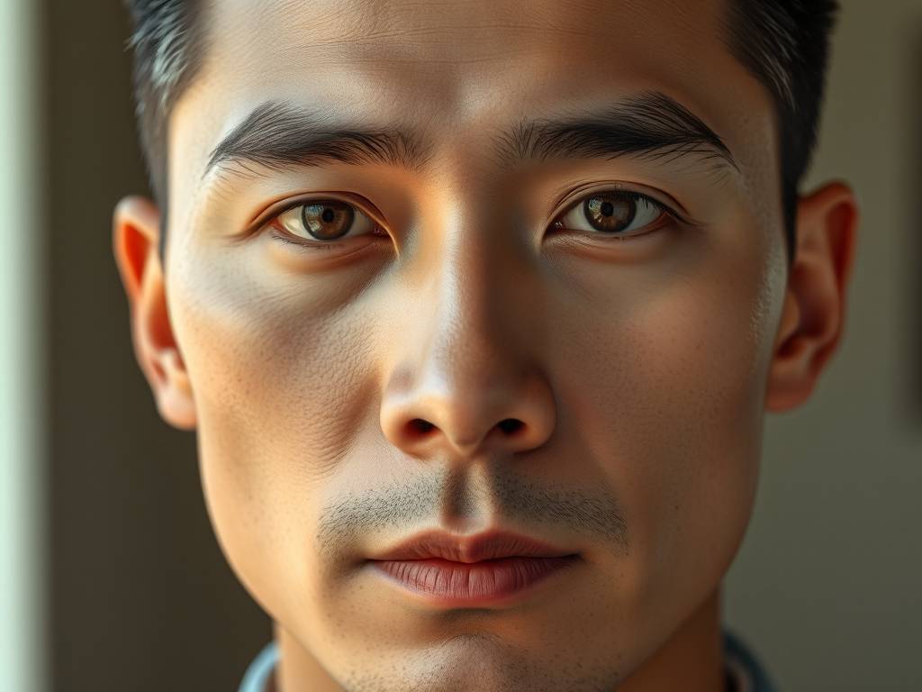 男士纹眉图片