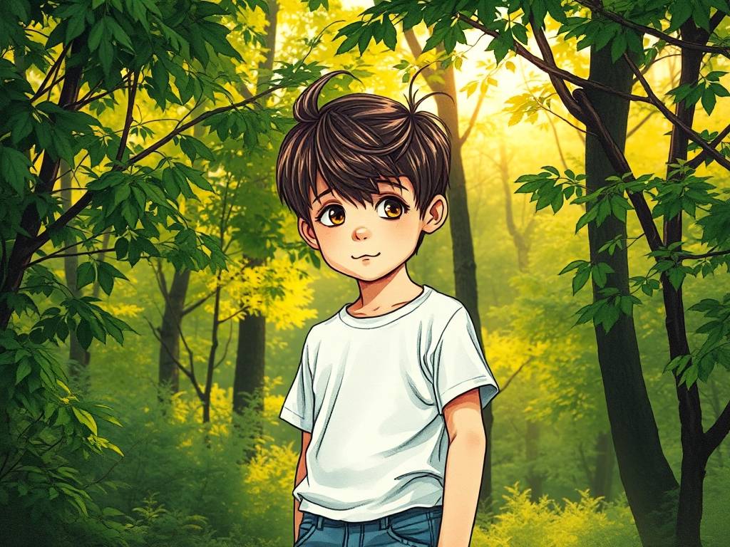 头顶有(yǒu)两个旋的男孩