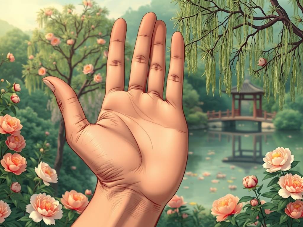 手相真正的三角纹图片 财运在手事业顺利生活无忧