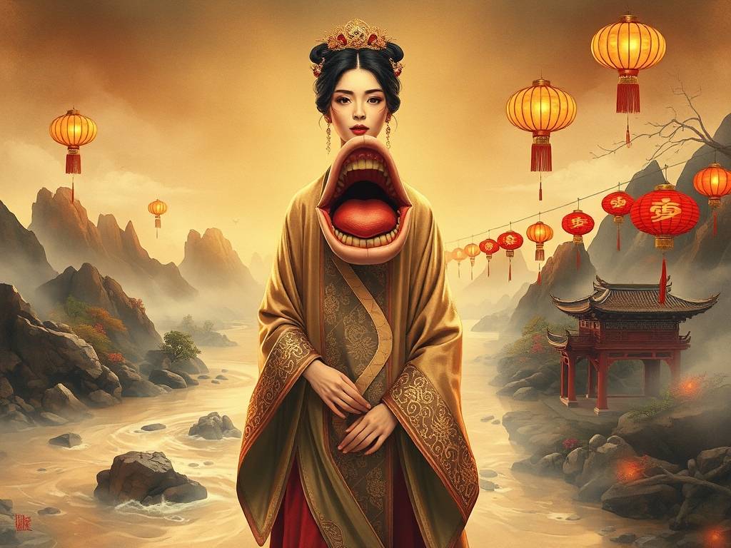 大嘴巴女人旺夫还是克夫 寓意吃的下四方财富