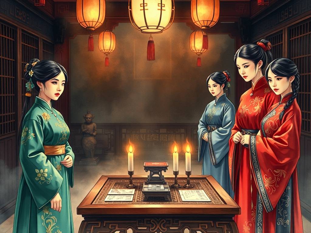心理测试：4位小姐，哪位是丫鬟假扮的？测你的智商到底有多高！