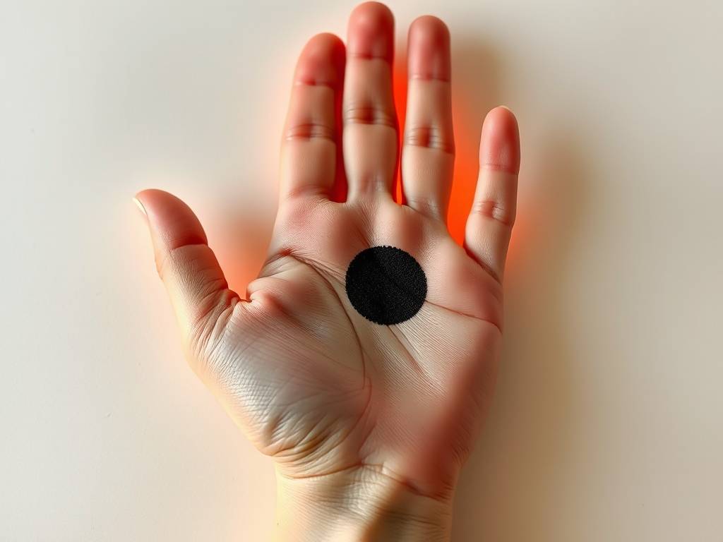 手相图解：黑子纹