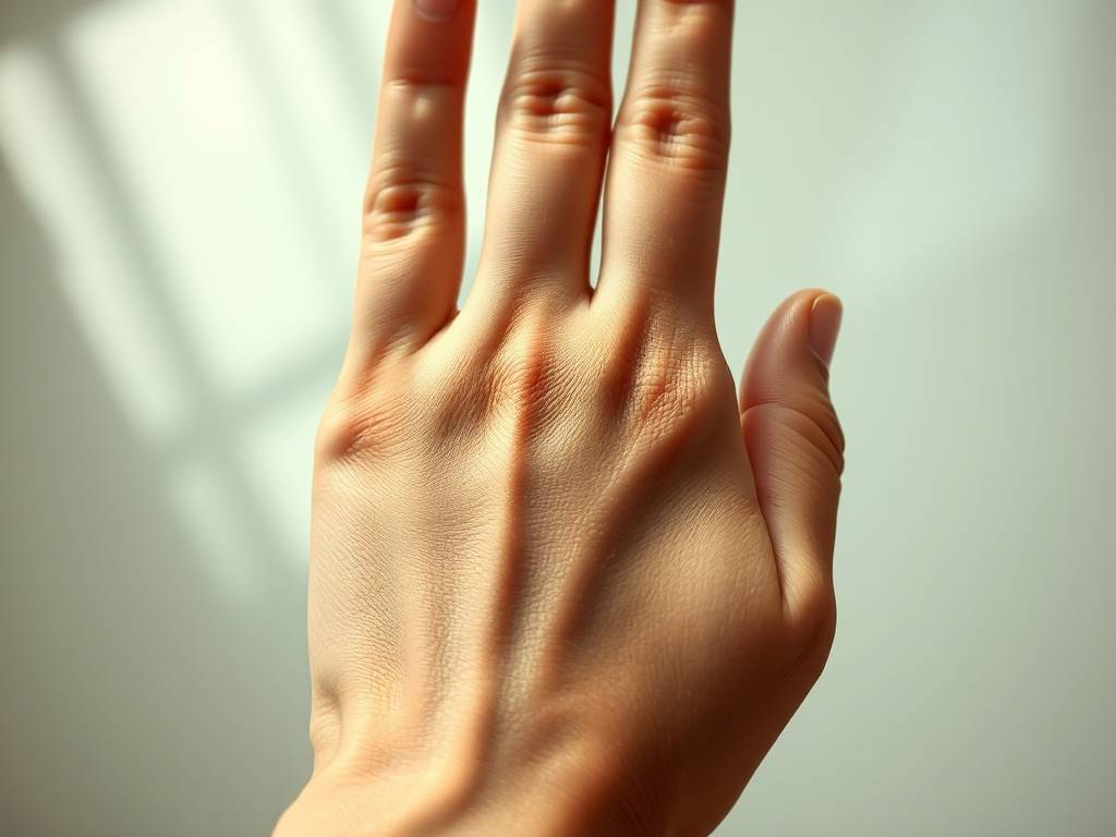 手相婚姻线图解(五)：婚姻线尾部出现一条短线