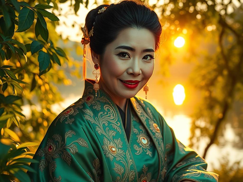 长相富贵女人面相图 吃穿不愁财运日益增长