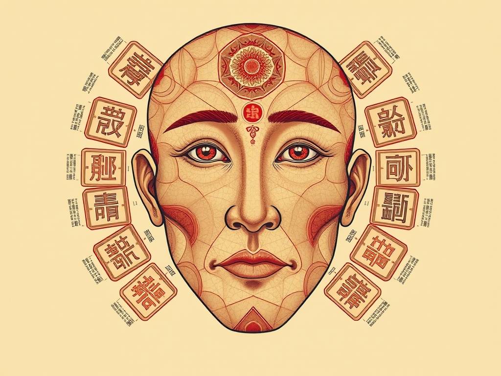 面相十二宫详解，面相十二宫图