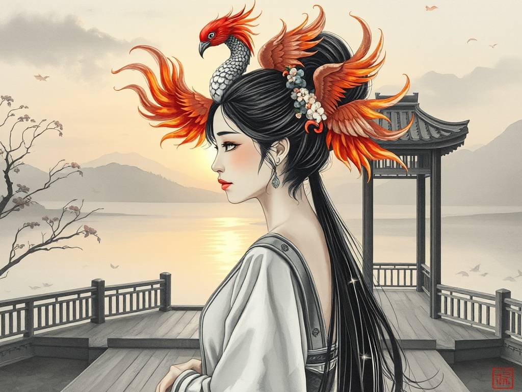 女孩头顶两个凤凰旋的寓意 女生凤凰旋解析