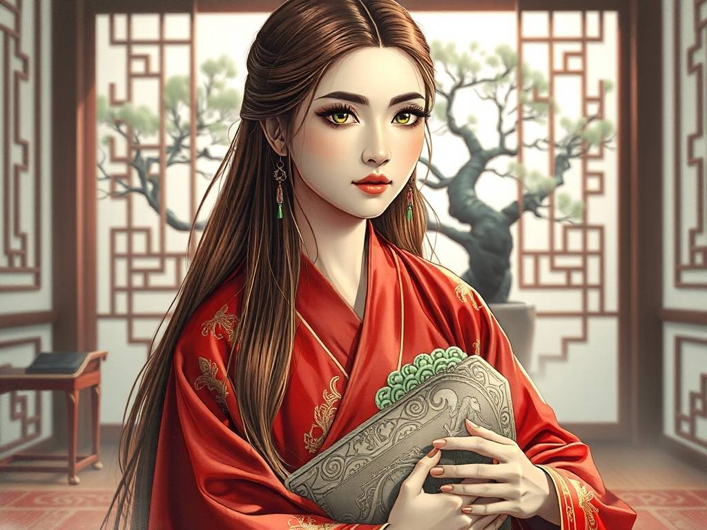 交加眉的女人