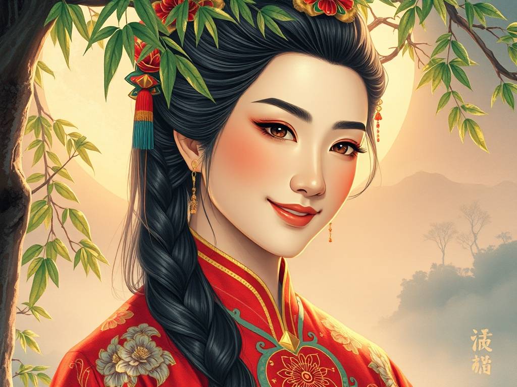 有福气的眉毛一字眉柳叶眉 财运佳人缘好运势好