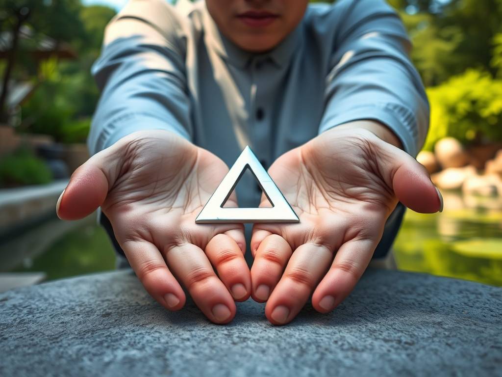 手掌中心有个三角形掌纹 为人脚踏实地事业上升