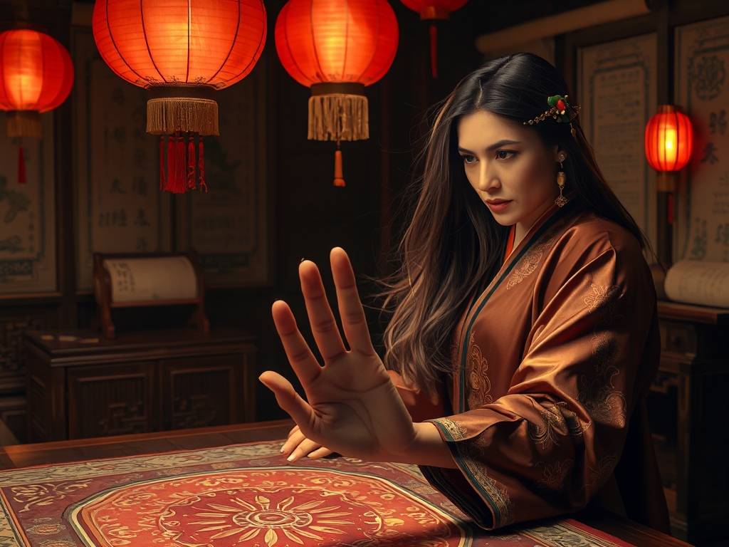 算命手相女看左手右手