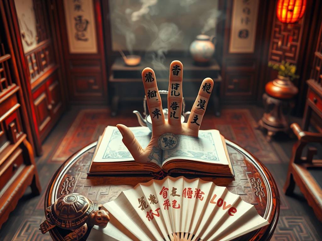 幸运五指占卜法