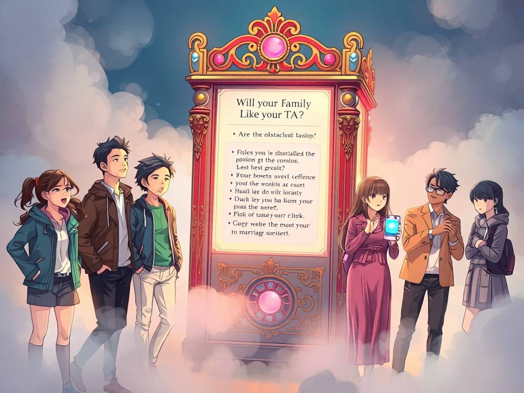 在线测一测 TA的家人会喜欢你吗?你们结婚的阻碍大吗?