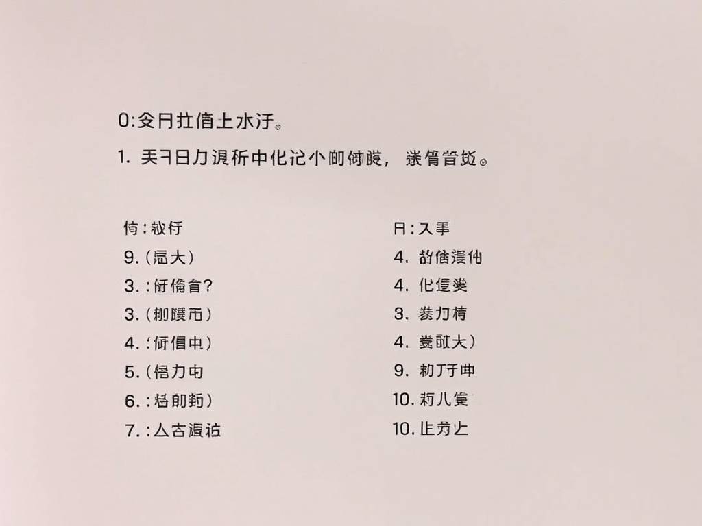 4周岁儿童自闭症测试题