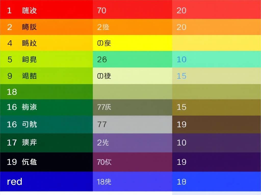 颜色种类名称大全
