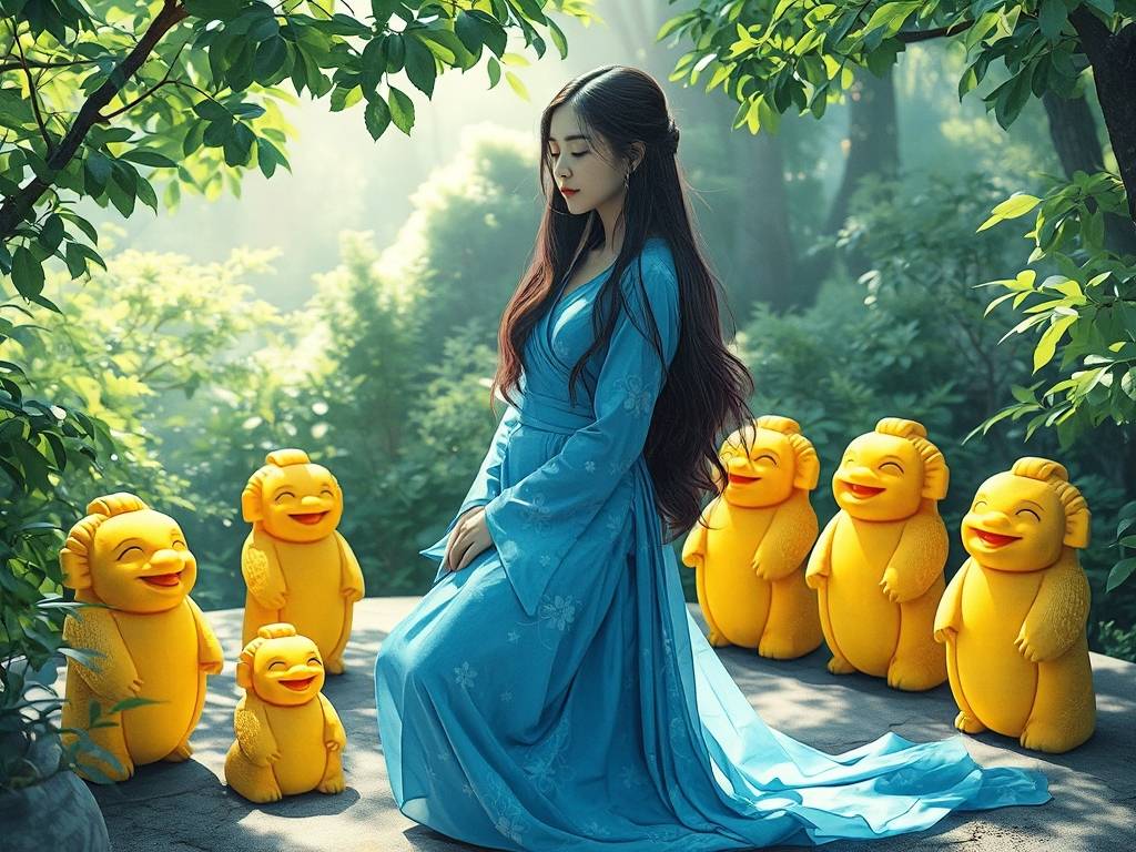 蓝黄性格色彩分析女生