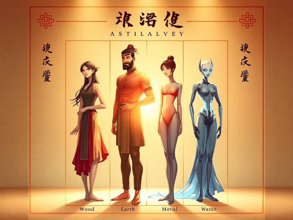 不同五行属性的躰(tǐ)型解析