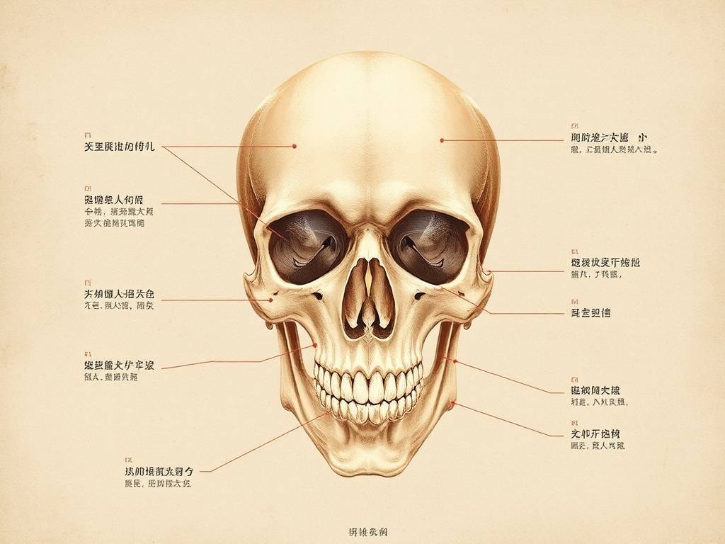 骨相学图解大全之玉堂云垒骨