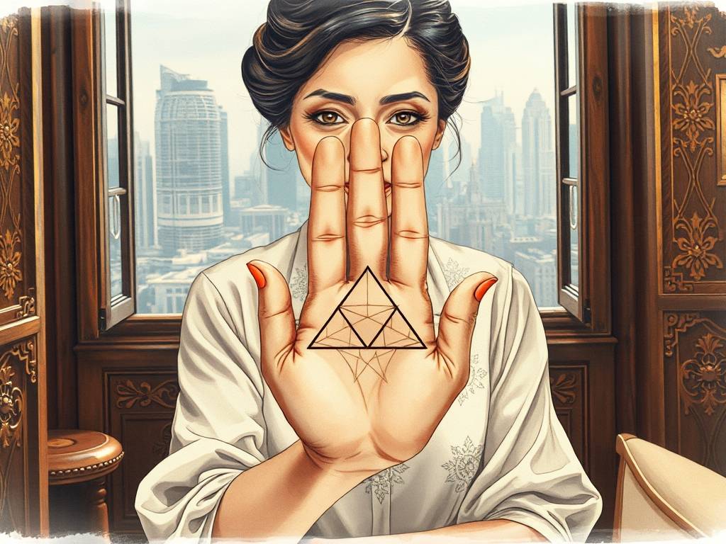三角纹手相图片图解 做事顺心财运发展蒸蒸日上